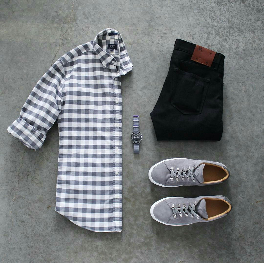 minimal outfit grid for men